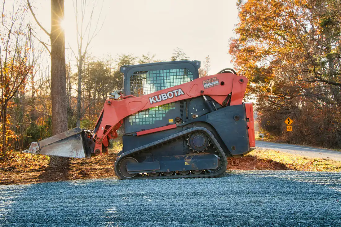 Kubota compact track loader on a Celina TX job site